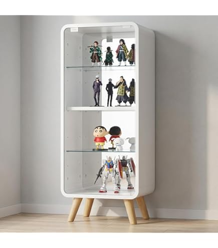 Amazon.co.jp: コレクションシェルフ ワイド大容量 ガラスディスプレイ