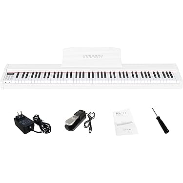 ❤電子ピアノ88鍵盤❤初心者 初 コンパクト おしゃれ プレゼント 指先 Amazon | 電子ピアノ 88鍵盤 折りたたみスリムボディ 充電可能