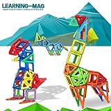 Magformersおもちゃレンガ150 Pieces and More 3d Magnetic Building Toy磁気ブロック建物Matched Toy Bricks magaformers