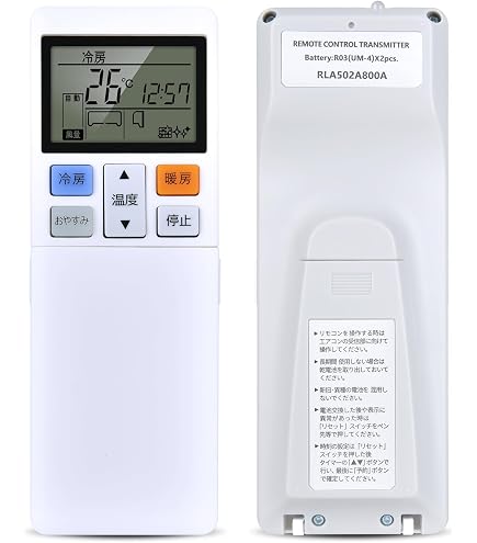Amazon.co.jp: CLVIZCXOM エアコンリモコン RLA502A800A for