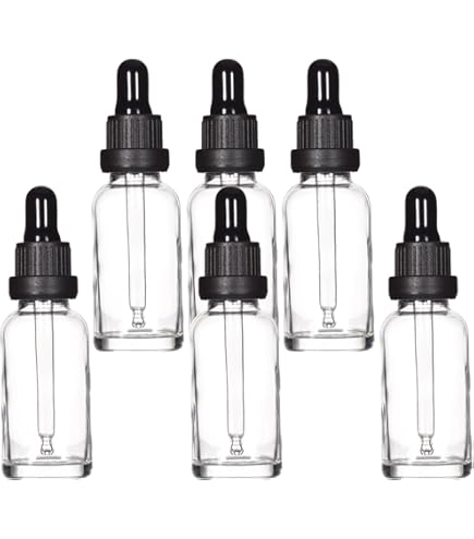 早い者勝ち❣️エッセンシャルオイルボトル 琥珀色/10 ml スポイト付き 6個 Amazon.co.jp: Chouiery6個 50ml ピペットボトル、スポイト