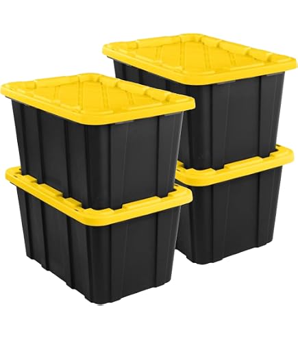 Amazon.co.jp: CX 高耐久 17ガロン 積み重ね可能 プラスチック収納