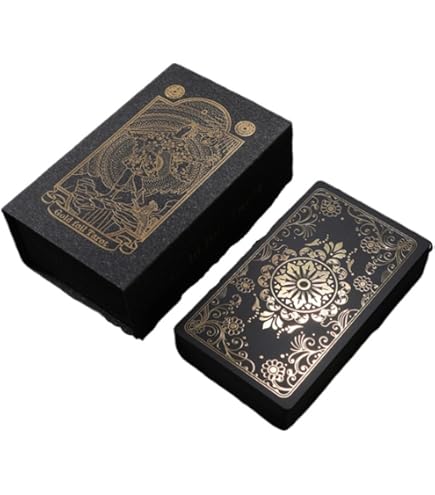 新品[完全限定品]Tarot Emblemataタロットデッキ&ガイドブック英語 Amazon.co.jp: ゴールドホイルタロットカード プラスチック製