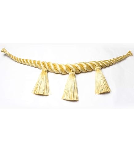 Amazon｜伊勢 - 宮忠 - しめ縄 合繊製 鼓胴型 8尺×径10cm 太房3本付