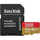 SanDisk Extreme A2 128GB microSDXC UHS-I U3 V30 (Up to 160MB/s Read, 90MB/s Write) Memory Card SDSQXA1