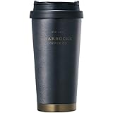 海外限定 スタバ エルマブラックヘリテージタンブラー Starbucks SS Elma black heritage tumbler 473ml [並行輸入品] (ブラック)