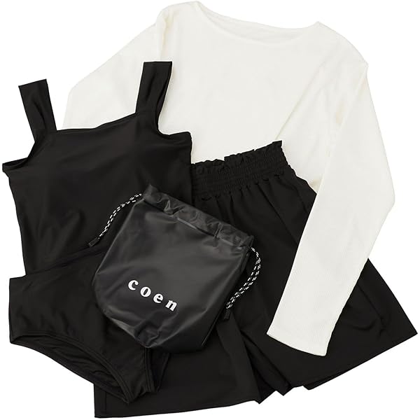 Amazon | [コーエン] 5点セット ボーダープルオーバー スイムウェア