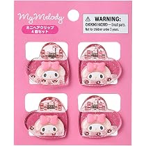 Amazon | サンリオ(SANRIO) ミニヘアクリップ 4個セット マイメロディ