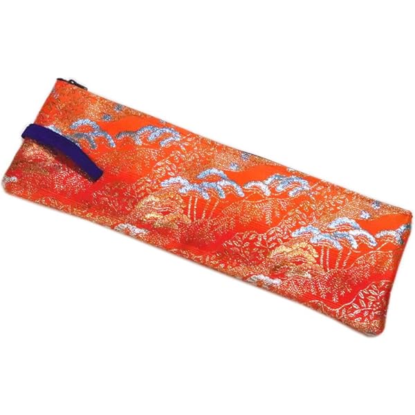 Amazon.co.jp: 扇子袋 2本入 紺系001 チャック式 9寸5舞扇子用 舞扇  