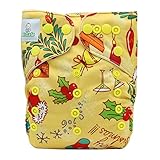 エルフ ベビー(Fairy Baby)赤ちゃん用布おむつカバー パンツ型 洗える 調節可 可愛い おむつを１枚入れ C05