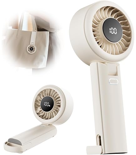 Amazon | FlashingBlinkyLights 光るLEDミニ手持ち扇風機 ブルーの
