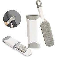 Alourgo ほこり取り ホコリ取りブラシ 洋服ブラシ【繰り返し使える】ペットの毛 掃除 カーペット 衣類 寝具 ソファー 携帯用 掃除用品