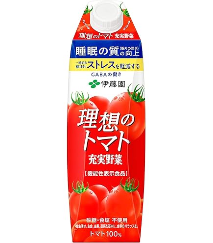 Amazon.co.jp: 伊藤園 充実野菜 理想のトマト 1L 紙パック×6本 1000ml