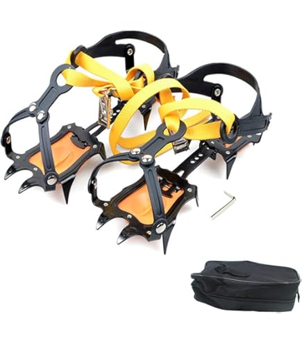 Amazon | YOGOGO 10本爪 アイゼン 簡単装着 収納袋付き