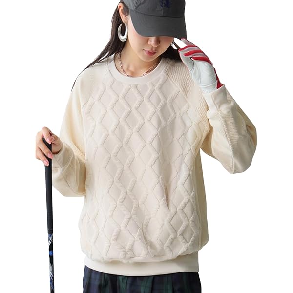 Amazon | [アンティカ] ANTIQUA GOLF×STCH キルトトップス レディース