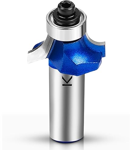 CSOOM Roundover Router Bit Set - 6 Piece 1/2 Inch Shank Edge Forming Bits