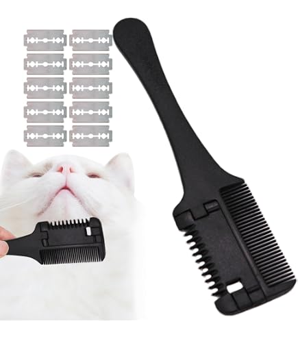 Amazon.co.jp: 犬猫用カミソリコーム、犬猫用ヘアカッターコーム