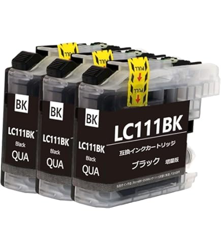 brother LC111-BK 黒4個セット 互換インク ブラザー 驚愕爆安 Amazon.co.jp: brother(ブラザー) 純正互換インクカートリッジ LC111 4