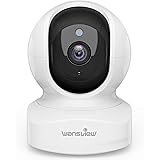 Wansview Q5ネットワークカメラ 300万画素 2Kベイビーモニター Wi-Fiカメラ ワイヤレス屋内防犯カメラ ペットカメラ 360度ベビー老人ペット見守り 2.4gwifi対応 動体検知 双方向音声 暗視撮影 録画可能 アプリ無料 白