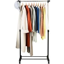 Amazon｜ドウシシャ ハンガーラック シングル 幅80cm キャスター付き