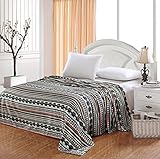 (King) - Aztec Plush Micro Fleece Blanket - Tribal Arrows (King)