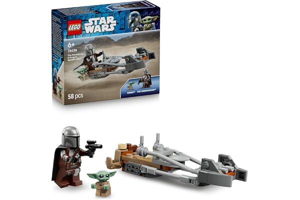 レゴ(LEGO) スター・ウォーズ マンダロリアンとグローグーのスピーダーバイク(TM) おもちゃ 玩具 誕生日 プレゼント ブロック 知育 男の子 女の子 子供 6歳 7歳 8歳 9歳 宇宙 対戦 ロボット 75436