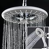 コーナーBiz Baht – バスルームABS Watersavingラウンド降雨トップシャワーセットwith Hand Heldシャワーヘッド