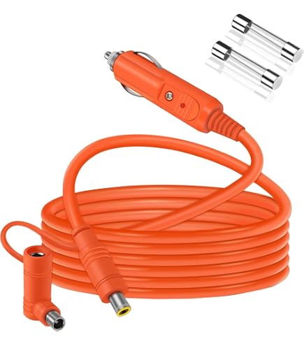 Amazon.co.jp: Atima 12ボルト DC充電ケーブル (V型 - 18ゲージ