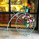 LJ ヨーロッパスタイルのリビングルーム屋内バルコニー自転車鉄フラワーラック ( 色 : 緑 )