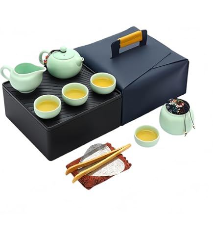 2523 薩摩焼 竹菊文 茶器セット 急須1客 猪口5客 湯呑蓋付2客 2523