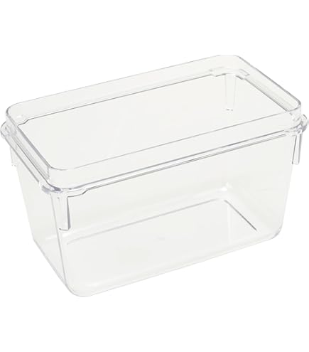 Amazon | 透明 四角 プラスチック 空の保存容器 - プラスチック密閉蓋