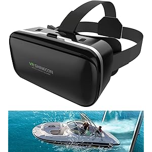 VRゴーグル VRヘッドセット ピント調整可能 メガネ対応 4.0~6.5インチのiPhone/andoridで使える ブラック (黑)