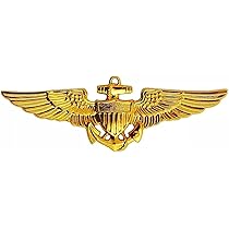 ★１９３０年代＊アメリカ軍＊海軍＊銀製＋金張り製＊パイロット章/ＷＩＮＧ（実物） ☆1930年代＊アメリカ軍＊海軍＊銀製＋金張り製＊パイロット