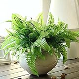 Merssavo 人工偽プラスチックグリーングラス植物の花ホームオフィスパーティーガーデン装飾