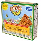 Earth's Best オーガニック 幼児用 大麦ビスケット(4.6oz x 3箱)[海外直送品]