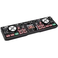 ニュマーク(Numark) Numark DJコントローラー ポータブル DJ機材 USB 2デッキ タッチセンサー ホイール コンパクト DJミキサー Serato DJ Lite オーディオインターフェース内蔵 ニューマーク DJ2GO2 Tou
