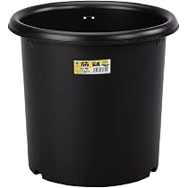 Amazon | グリーンパル 菊鉢 10号 黒 容量:約15L | 鉢