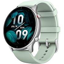 Amazfit GTR 2e Smartwatch for Men Women with Alexa \u0026 GPS, Fitness Tracker  with 90 Sports Modes, 24 Day Battery Life, Blood Oxygen Heart Rate Monitor,  Waterproof, for iPhone Android Phones, Green :