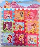 Disney Princess Number Foam Play Mat Puzzle 9" x 9" by Disney [並行輸入品]