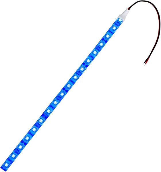 Kaito Denshi LED Tape Light, Car 12 V, Waterproof, Exterior Lighting, Constant Lighting, Front Lighting, Cuttable, Illumination Decoration, Custom 3 Chips, White Base, 3.9 inches (10 cm) x 2, Blue - 1