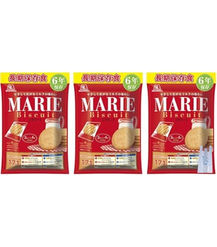 Amazon.co.jp: 森永製菓 マリー ビスケット 3袋セット 長期保存 6年