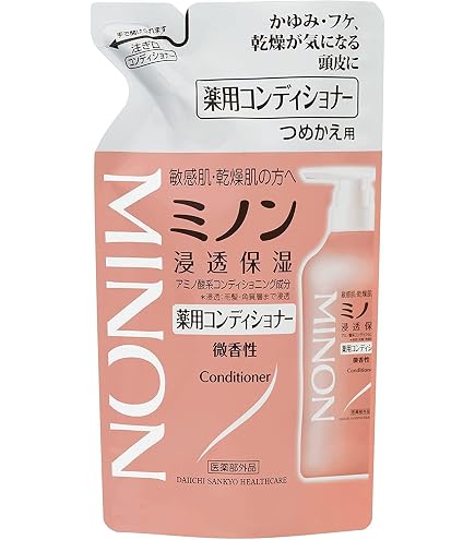 Amazon | ＜お得な2個パック＞ミノン 薬用ヘアシャンプー 詰替え用
