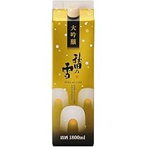Amazon.co.jp: 秋田県醗酵 秋田の雪 大吟醸 パック [ 日本酒