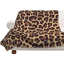 Amazon｜ヒョウ柄 豹柄 毛布 掛け毛布 暖かい ふわふわ 柔らかく