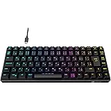 iClever ゲーミングキーボード 赤軸 88キー RGB テンキーレス 75%サイズ 日本語配列 メカニカル キーボード 静音 有線 着脱式ケーブル 23種類 バックライト ゲーム用 パソコンキーボード キートップ付属 高速反応 G03