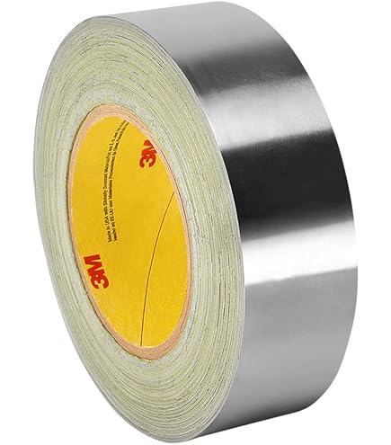 Silver Aluminum Foil Tape – 1" X 5 Yd, Vapor Resistant, Rubber Adhesive, USA