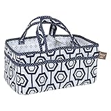 Trend Lab Hexagon Storage Caddy, Navy/White [並行輸入品]