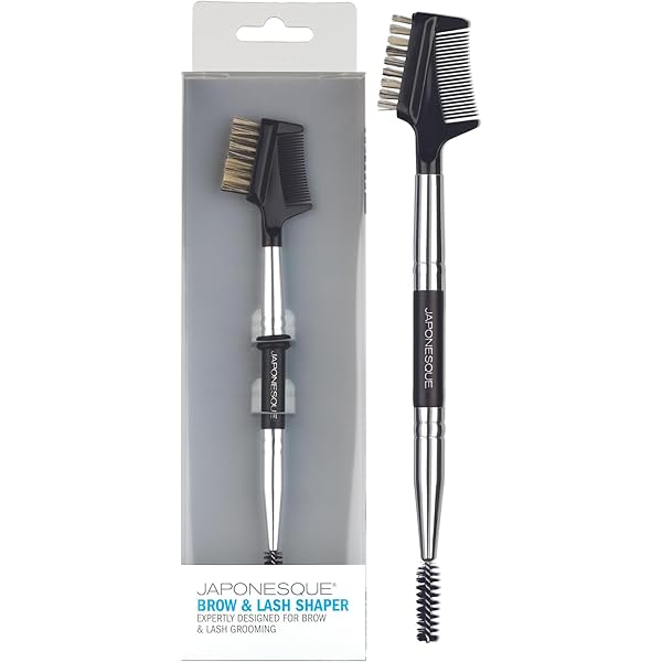 Kooba 2-teiliges Make-up Pinsel Set – Augenbrauenpinsel & Wimpernkamm, 15,5 Cm, Für Unterwegs