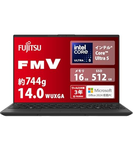 【3/6値下げ】FUJITSU UH75/B1 FMVU75B Amazon.co.jp: FMVU75B1B(ピクトブラック) LIFEBOOK UHシリ-ズ