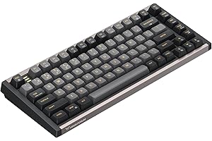 MINISFORUM i83ゲーミングキーボードKailh MXメカニカルスイッチ 静音赤軸 Nキーロールオーバー PBTキーキャップ 83キーRGBライトレイアウト ホットスワップ対応 アルミ合金フレーム Bluetooth/2.4G/有線 ５台の